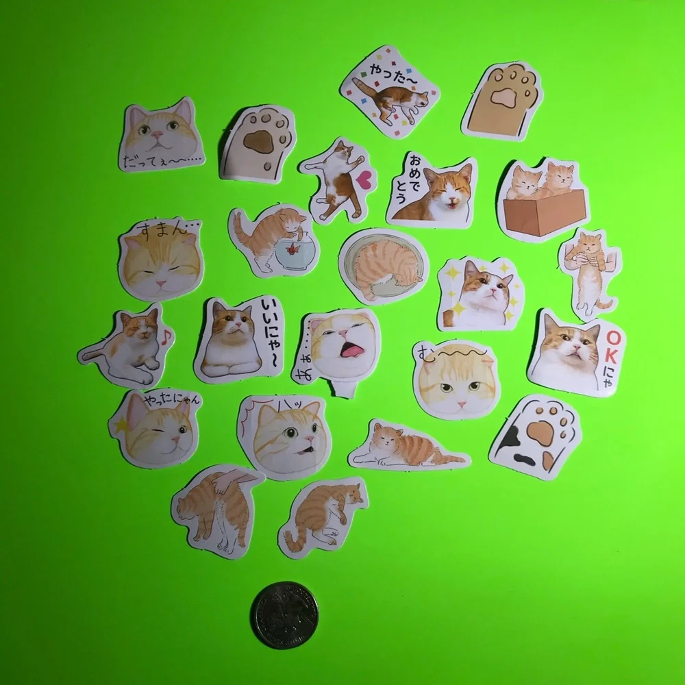 Cats Kitty Adorable Paper Journal Planner Scrapbooking Stickers